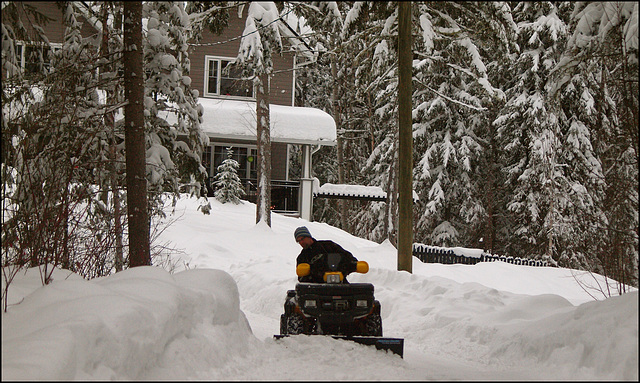 A bit of snow.