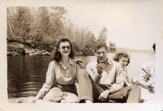 Brownies and Milk At Lake Sunapee