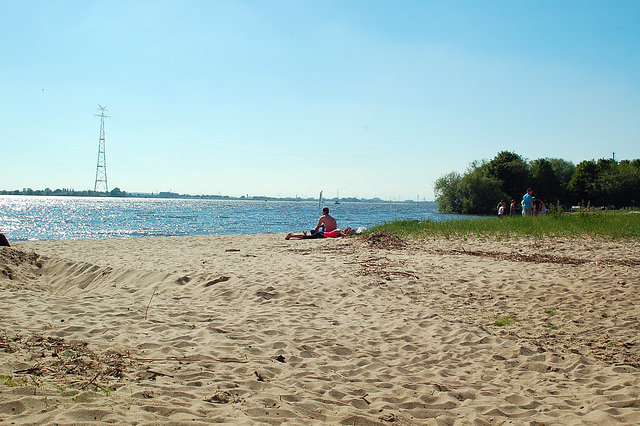 Radtour an der Elbe lang