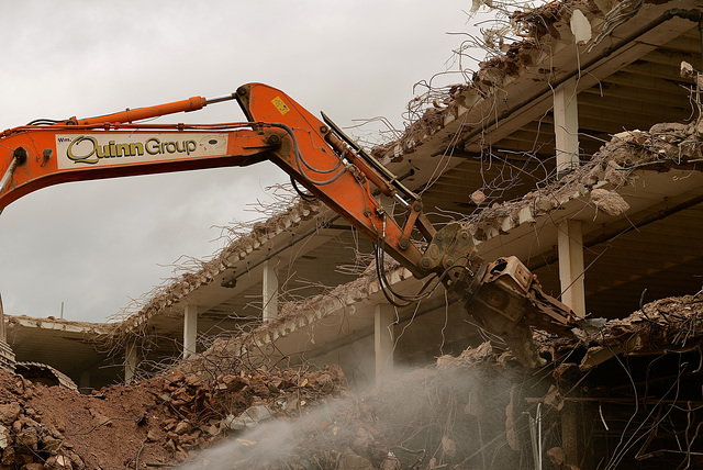 Stafford car park demolition