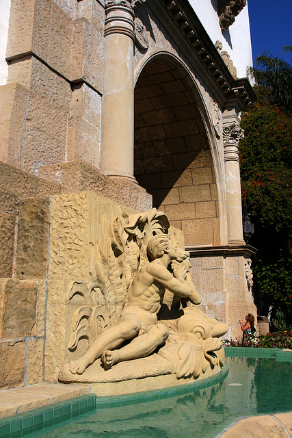 Santa Barbara County Courthouse - Spirit Of The Ocean Fountain (2115)