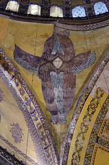 Mosaic: angel with 6 wings