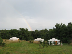 Ours was the left yurt.