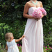 Flower girl and her mother