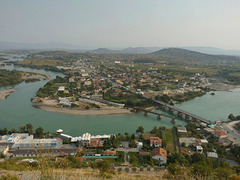 Shkodra- Bridges over the River Kir (View from Rozafa Castle)