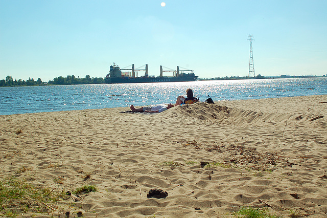 Radtour an der Elbe lang