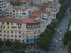 Tirana- Evening View from the Sky Tower