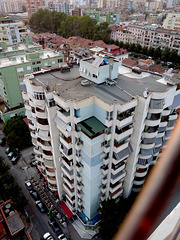 Tirana- Evening View from the Sky Tower