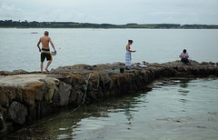 Crabbing off the Old Quay 1