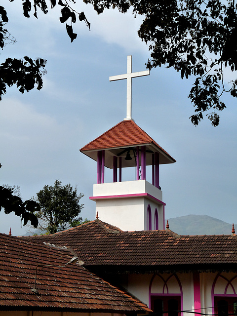 Christian Church Tower in Kumily