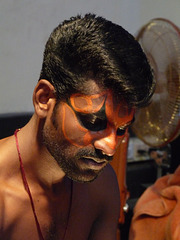 Kathakali Dancer- Pre-performance Make-up #1