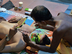 Kathakali Dancer- Pre-performance Make-up #5