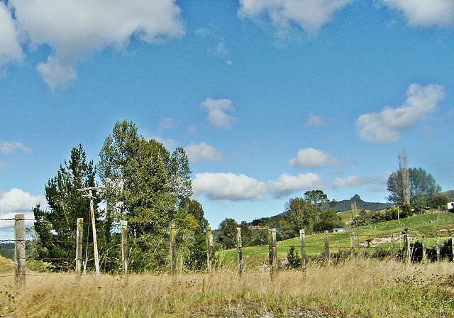 Up bank and over a fence