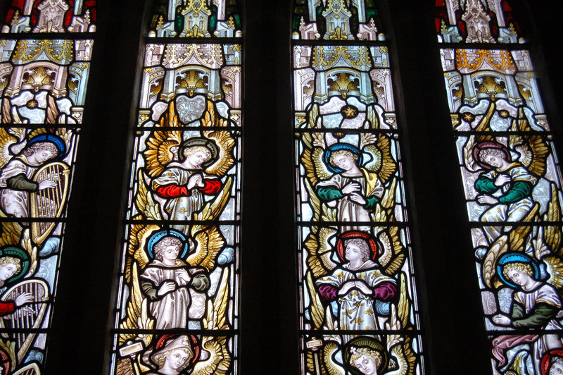 Detail of East Window, Saint Michael's Church, Birchover, Derbyshire