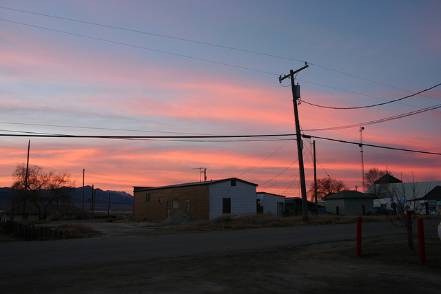 Sunrise colors in Gerlach