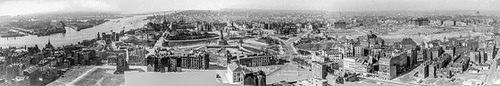 Hamburg April 1950 after the Bombing Raids of WW2 (Western Part) (270°)