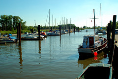 Radtour an der Elbe lang