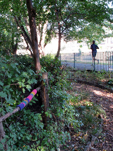 Striped Yarn Bomb 2