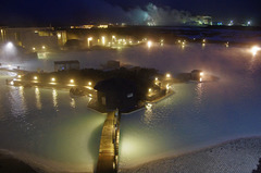 Blue Lagoon at night