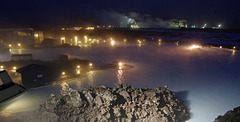 Blue Lagoon at night