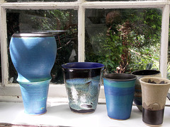 Pots in the sunlight