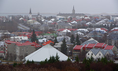 View from the Pearl on a dull drizzly afternoon