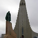 Leifr Eiricsson in front of the Hallgrímskirkja