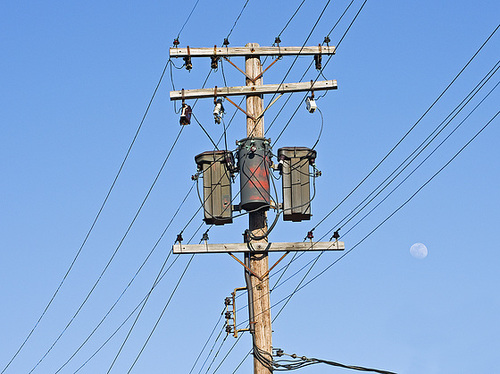 Old City Light and Power, Indiana Michigan Power Utility Pole