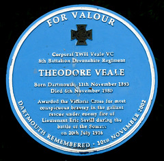 Theodore Veale Blue Plaque