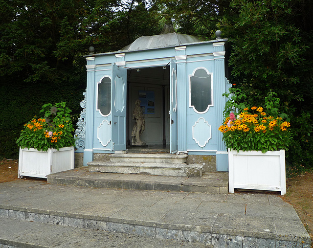 blue gazebo