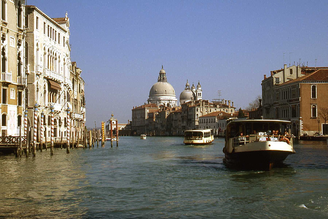 Grand Canal, Vaporetto and Santa Maria della Salute