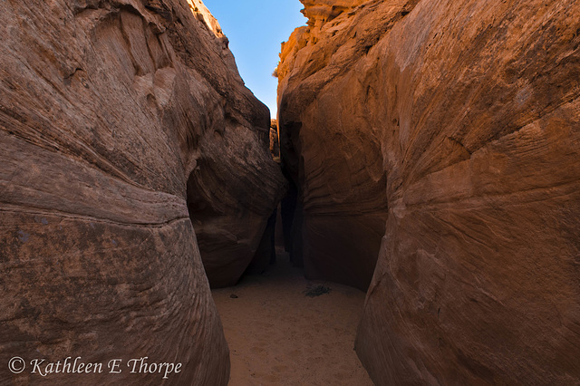 Escalante - Entrance to Spooky Slot Canyon - Utah:  Yes, I hiked through this slot.  It was the most narrow slot I've ever hiked.  At times, I could have kissed the wall in front of me.  Wow, quite an