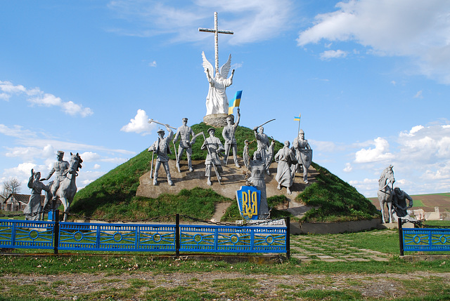 Denkmal Kämpfer vor Freiheit der Ukraine