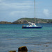 Yacht at anchor