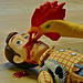Woody is Savagely Attacked by a Rubber Chicken