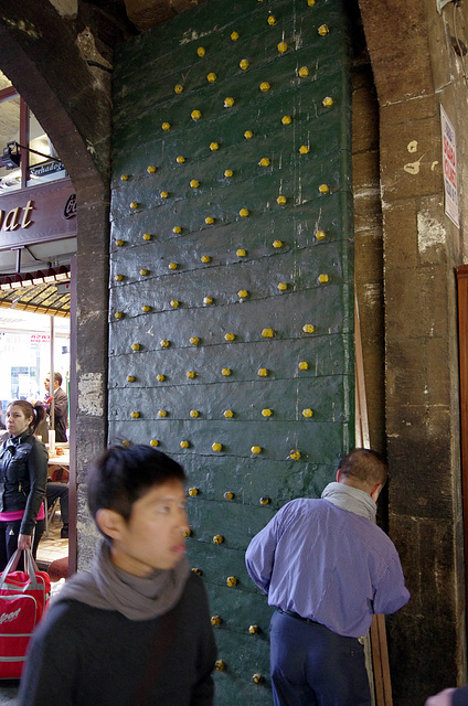 the market door