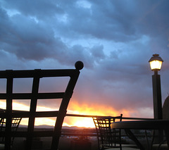 Sunset, La Fonda Hotel