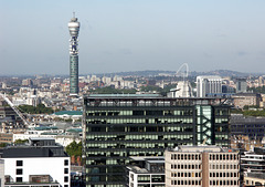 BT Tower and Wembley Stadium