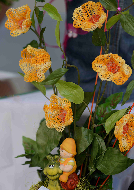 Création de fleurs au crochet...