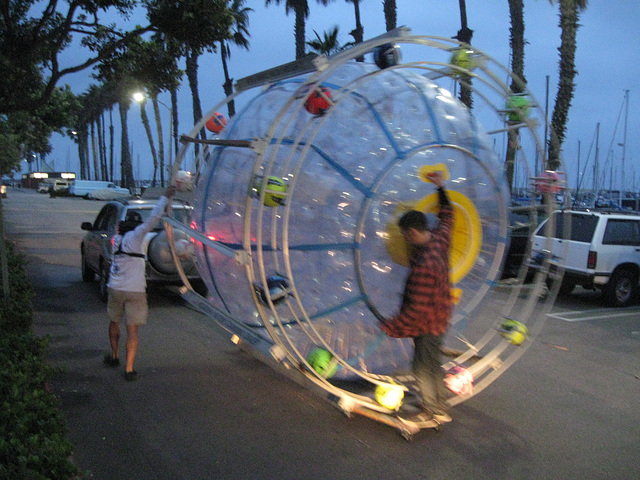 Human Hamster Ball, Redondo Marina 4