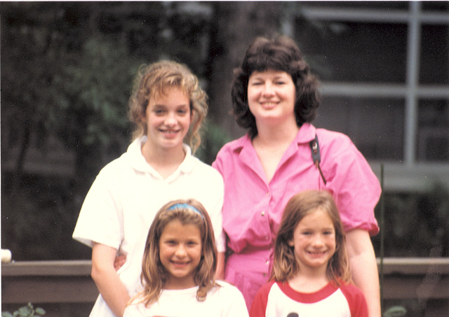 Elise, Mary, Emily and Jessica Lauzon, 1988