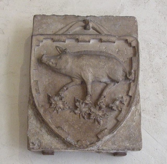 Shield of the Porcelet Family in the Cloisters, October 2010
