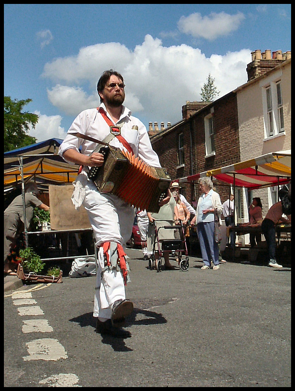 morris dance accordionist