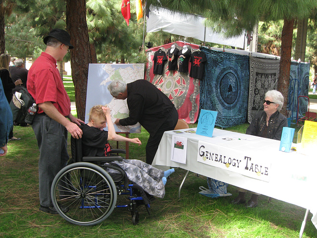 Genealogical Map, St. David's Day Festivities, Barnsdall Art Park