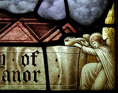 Victorian Stained Glass Detail, North Aisle, St James' Church, Idridgehay, Derbyshire