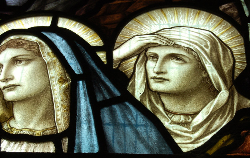 Victorian Stained Glass Detail, North Aisle, St James' Church, Idridgehay, Derbyshire