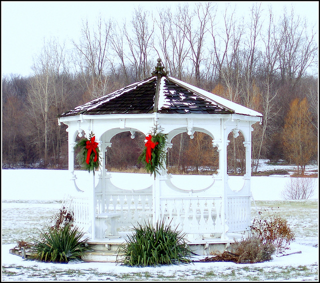 Camouflaged gazebo