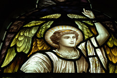 Victorian Stained Glass Detail, North Aisle, St James' Church, Idridgehay, Derbyshire