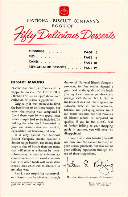 50 Delicious Desserts (3), 1938