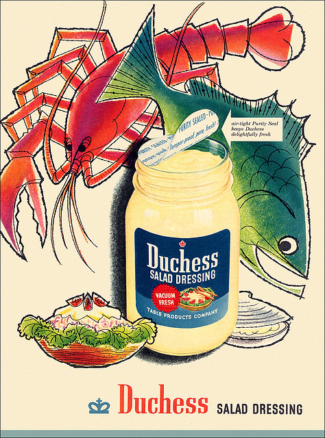 Duchess Salad Dressing Ad, 1954